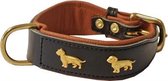 Halsband teckel donkerbruin
