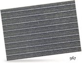 Outdoor vloerkleed Inuci met "Eco", pvc vrije rugzijde, kleur "Grey Horizont", 200 cm x 67 cm.