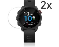 Screenprotector geschikt voor Garmin Forerunner 245 (music) – 2-Pack – Gehard Glas – Hoge kwaliteit screen protector – Tempered Glass 9H – 2 stuks