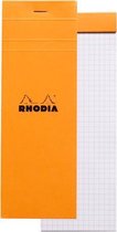 Rhodia Pad 3x8.25 Orange: White Graph Grid Sheets