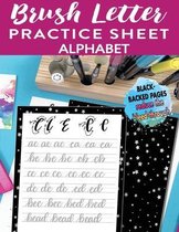 Brush Letter Alphabet Practice Sheet