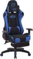 Bureaustoel - Game stoel - Kantoor - Kunstleer - Blauw/zwart - 70x49x141 cm