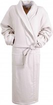 Bamboe Wafel Badjas Beige - Gevoerd - XXL - unisex - wafel badjas voor sauna wellness - sjaalkraag - hotelkwaliteit