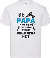 Als papa het niet kan maken Wit XXL