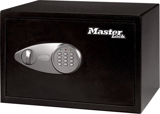 MasterLock Kluis Medium - Met digitaal slot en sleutel - Massief staal - Te verankeren - 220x350x270mm - X055ML