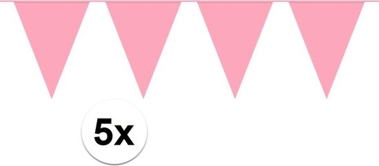 Garland Bunting Rose Guirlande d'anniversaire de 50 mètres pour intérieur et extérieur