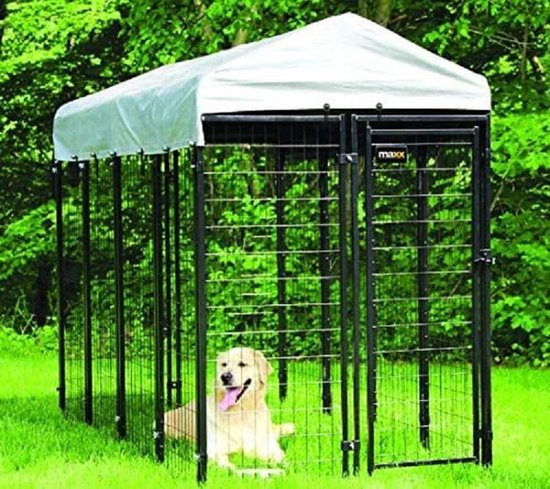 MaxxPet Hondenkennel - Dierenverblijf - afneembaar dak - 1,2 x 1,2 x 1,8m - hondenkooi