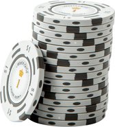 Pokerchip Monte Carlo 1 wit (25 stuks)