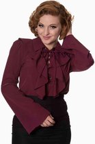 Dancing Days Blouse -XL- THRILL ME Bordeaux rood