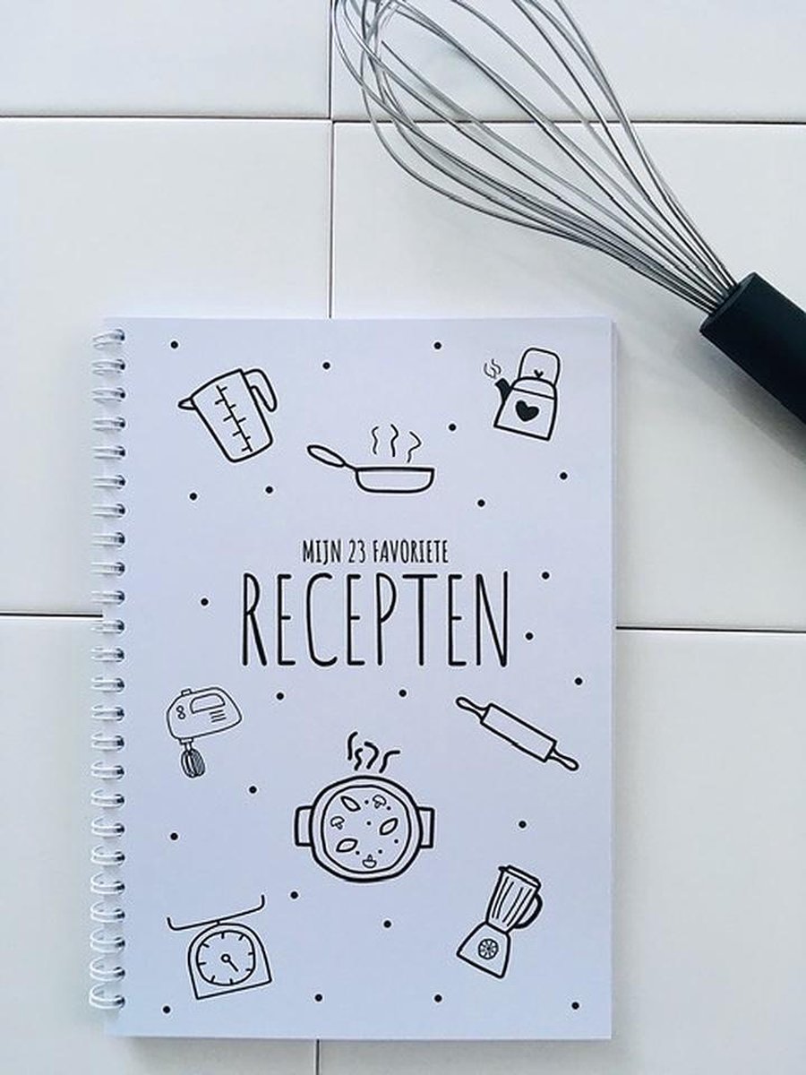 Favoriete recepten invulboek |recepten verzamelboek | kookboek | recepten notitieboek | BBTT design - Niet van toepassing