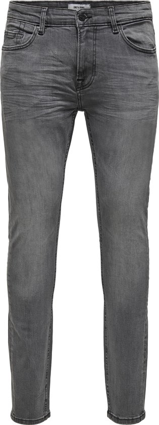 ONLY & SONS ONSWARP GREY DCC 2051 NOOS Heren Jeans - Maat W31XL32 | bol.com