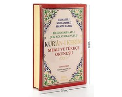 Kur'an-ı Kerim Meali ve Türkçe Okunuşu ( Üçlü,  Cami Boy, Bilgisayar Hatlı, Kod: 002)