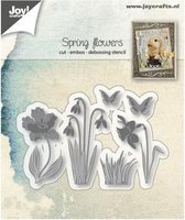 Joy!Crafts • snij- embos- debosstencil lentebloemen