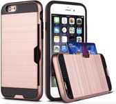 Apple iPhone 6 / 6s Backcover - Roze - Card Case - Wallet Pasjeshouder