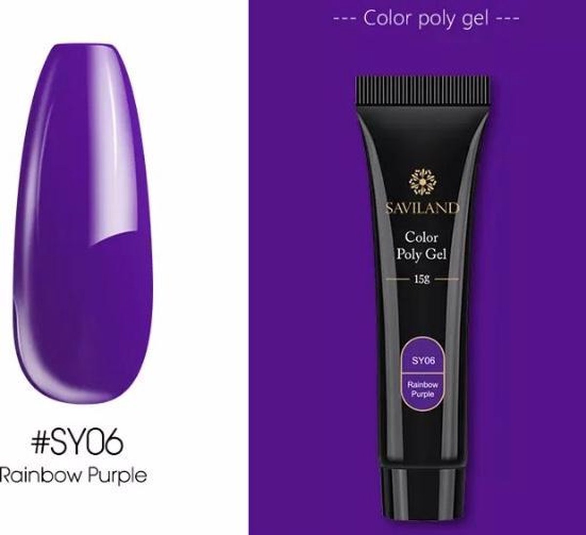 Saviland – Acrylgel - Polygel – Kleur Purple – Nail Art