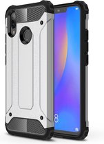 Diamond Armor PC + TPU warmteafvoer beschermhoes voor Huawei Nova 3i (zilver)