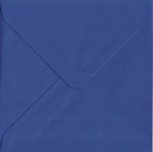 100 Luxe vierkante enveloppen - 14x14cm - Cobalt Blauw - 100 grams - 140x140mm
