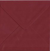 Cards & Crafts 100 Luxe vierkante enveloppen - Bordeaux - 14x14 cm - 100 grams - vierkant 140x140mm