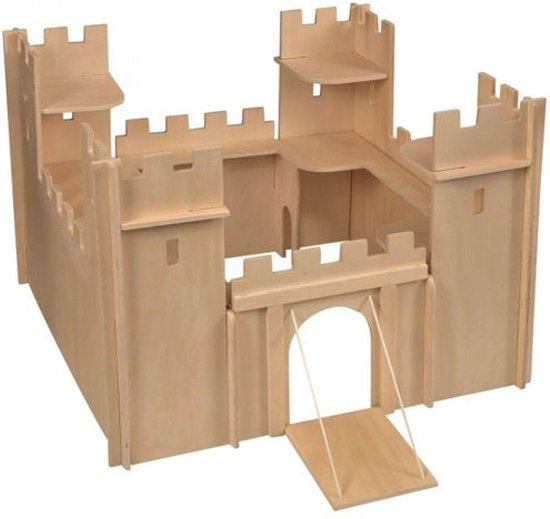 Houten kasteel|59 cm x 49cm x 41cm | bol.com