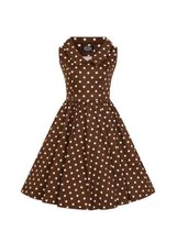 Chocolate Dot Kids Dress Brown Feestjurk Meisje - Meisjes Jurken - Baby Jurk - Baby Kleding Meisjes