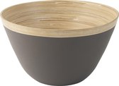 Schaal ø25x15cm Bamboe Grijs