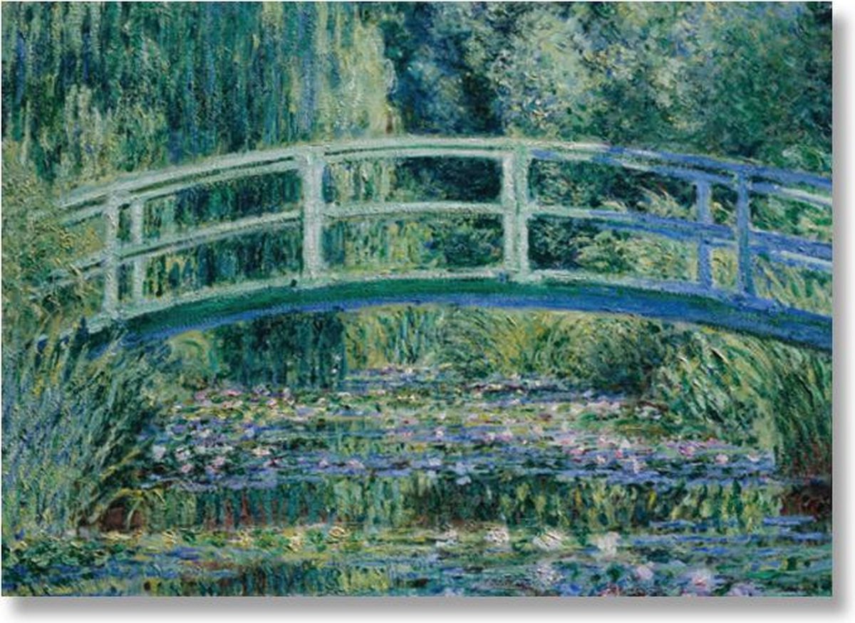 Lanzfeld (museumwebshop.com) Poster, 50 x 70, Monet, Japanse brug blauw