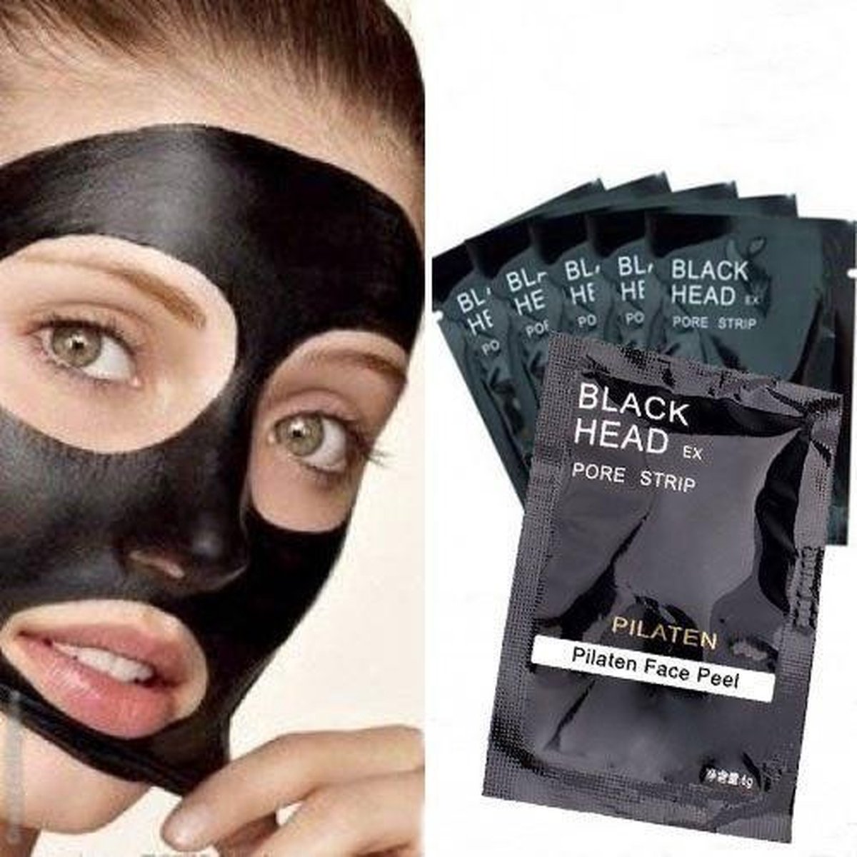 Grand paquet de 10 pièces - Masque Pilaten Blackhead - Masque noir pour la  tête... | bol.com