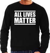 All lives matter demonstratie / protest sweater zwart voor heren M