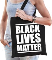 Black lives matter protest tas zwart voor dames - staken / protesteren / statement tasje - anti discriminatie / racisme