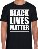 Black lives matter demonstratie / protest t-shirt zwart voor heren XL