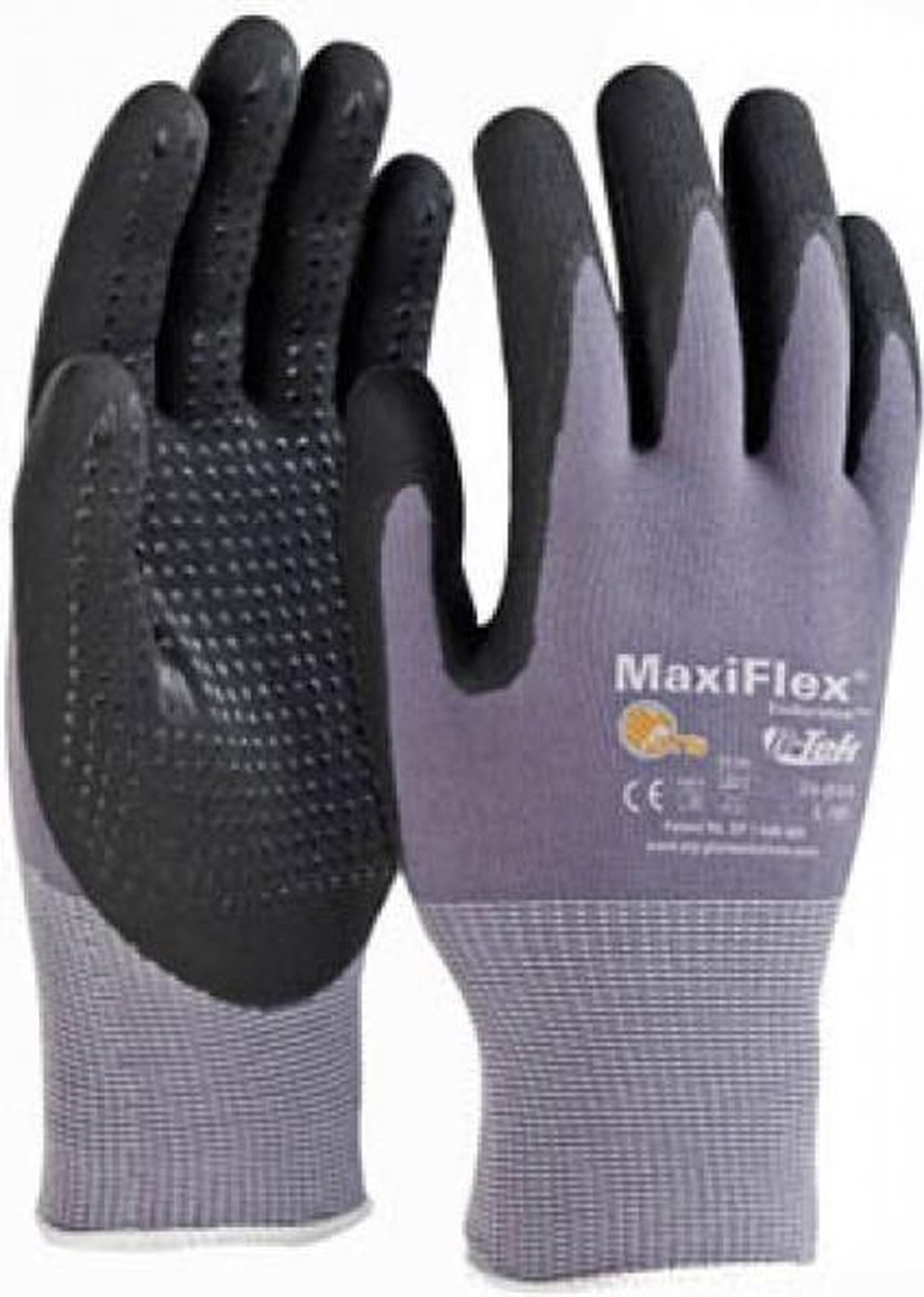 Gants ATG Maxiflex Endurance 42-844 Noir Taille 10-12 paires