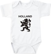 Rompertjes baby met tekst - Holland - Romper wit - Maat 50/56