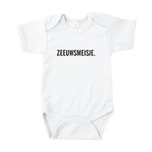 Rompertje baby met tekst - Zeeuws Meisje - Wit - Maat 50/56 - Kraamcadeau - Babygeschenk - Romper - Geboorte - Valentijn - Moederdag - Vaderdag