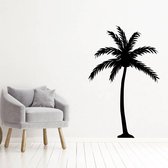 Muursticker Palm Boom -  Zwart -  76 x 120 cm  -  baby en kinderkamer  alle  slaapkamer  woonkamer  keuken  bedrijven - Muursticker4Sale