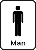 Bewegwijzering Sticker Toilet Man - Default -  -  zakelijk - bewegwijzering  alle - Muursticker4Sale