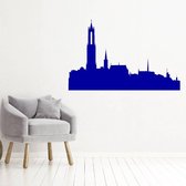 Muursticker Utrecht -  Donkerblauw -  160 x 103 cm  -  woonkamer  steden  alle - Muursticker4Sale