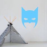 Muursticker Batman -  Lichtblauw -  80 x 104 cm  -  baby en kinderkamer  alle - Muursticker4Sale