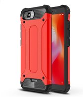 Magic Armor TPU + PC Combinatie Case voor Xiaomi Redmi 6A (rood)