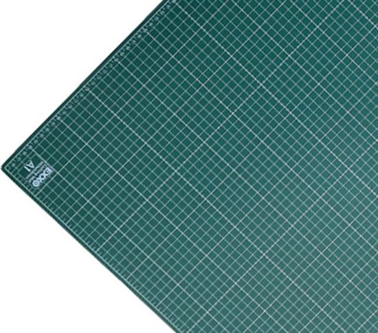 EXXO - #10093 - A1 Snijmat - Groen - 60x90cm - 3-laags zelfhelend - 1-zijdige rasterdruk