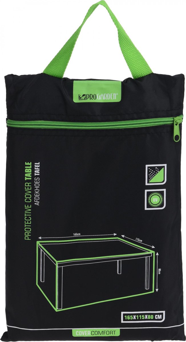 Pro Garden ProGarden-Tuintafelhoes-165x115x80-cm-zwart
