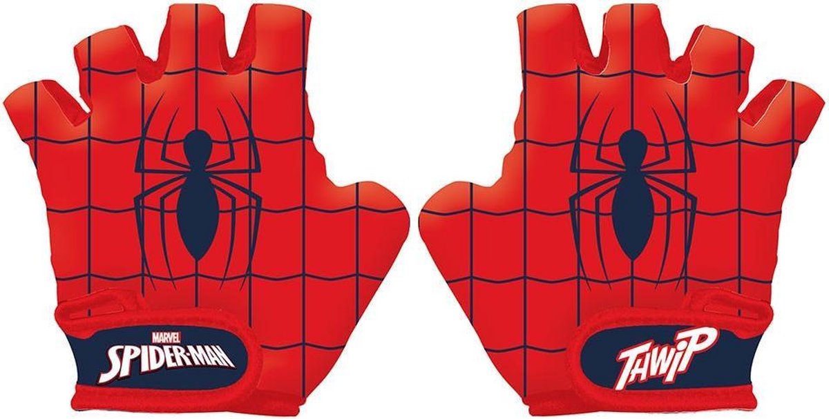 Marvel Fietshandschoenen Spider-man Jongens Pe/elastaan Rood Mt S