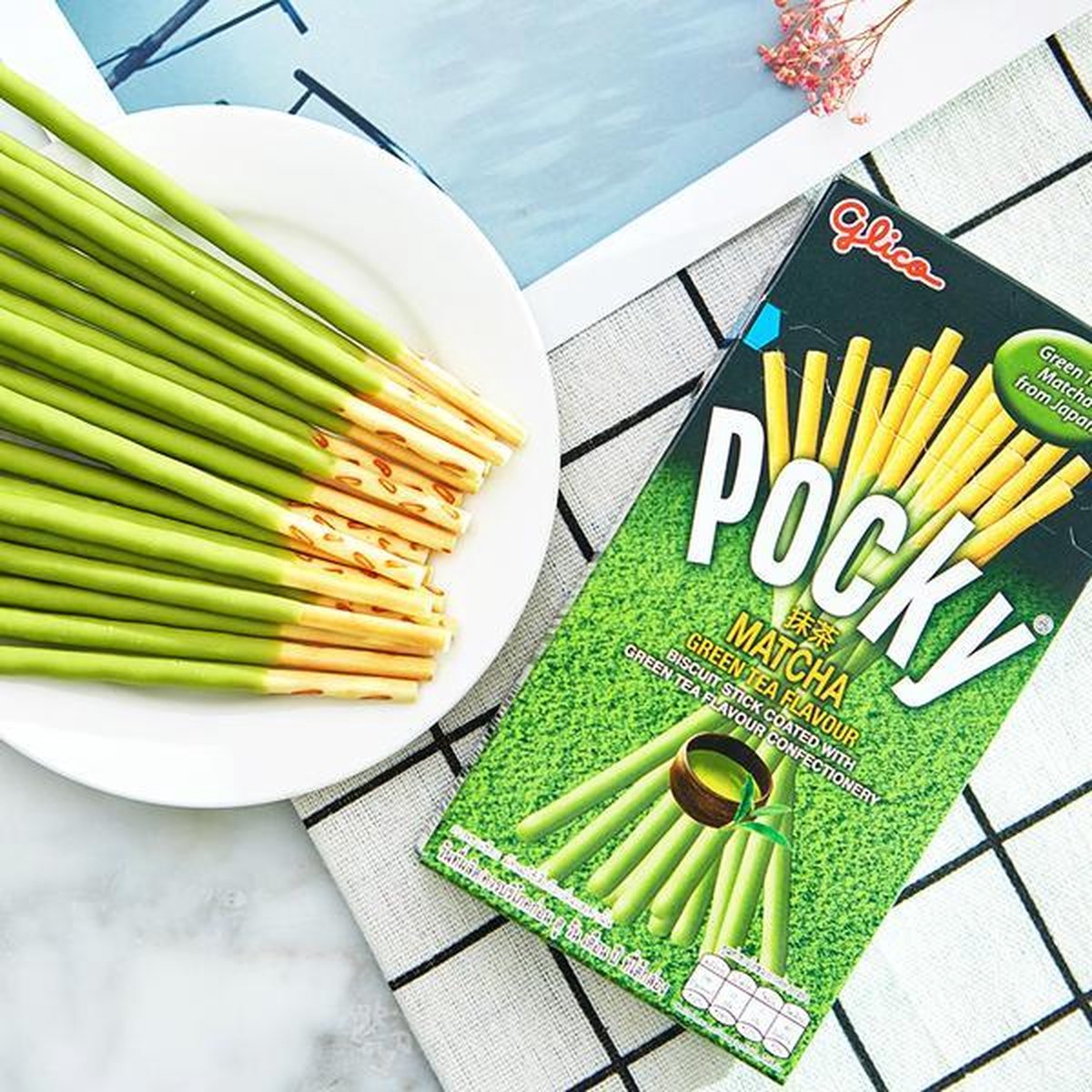 Pocky Matcha Green Tea Glico Japans Snoep Japanse Snacks Chocolade