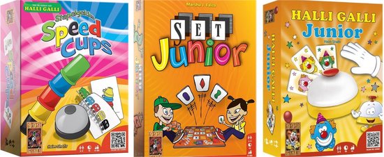 Bijna Refrein Bergbeklimmer Junior Spellen Set - Halli Galli Junior + Set Junior + Speed Cups - 999  Games | Games | bol.com