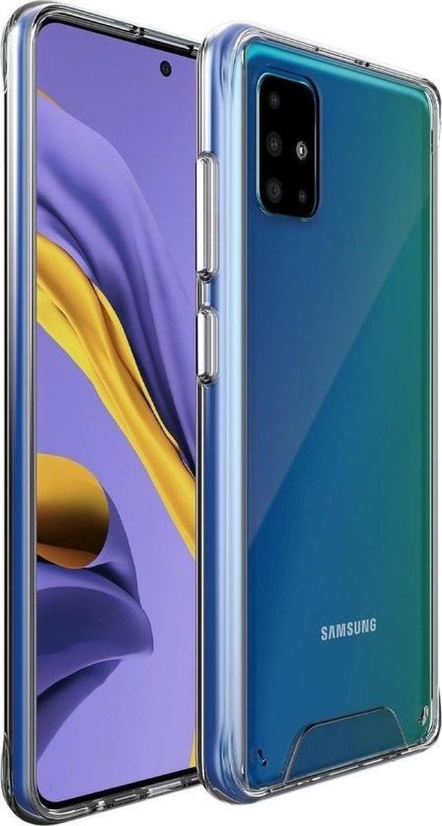 Geschikt voor Samsung Galaxy A41 Hoesje - Transparant Hoes A41 Backcover Hard Case