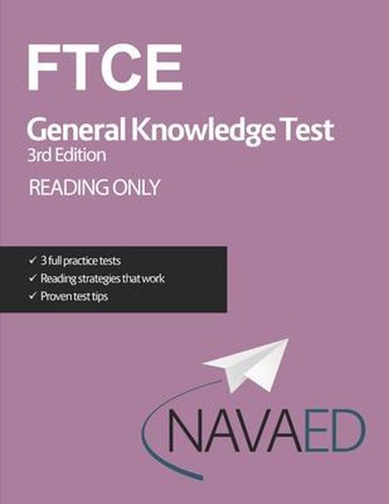 FTCE General Knowledge Test Reading Only | 9798650942856 | Kathleen ...