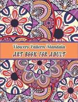 Flowers mandala pattern Art book for adult