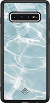 Samsung S10 hoesje glass - Oceaan | Samsung Galaxy S10 case | Hardcase backcover zwart