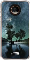 Motorola Moto Z Force Hoesje Transparant TPU Case - Space Tree #ffffff