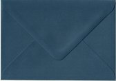 100 C6 Enveloppen - Donkerblauw - 162x114mm - 110 grams - 16,2x11,4cm - Gegomde puntklepsluitingg