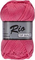 Lammy yarns Rio katoen garen - roze (020) - naald 3 a 3,5mm - 10 bollen